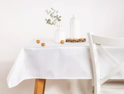 Obrusy, Serwetki I Bieżniki|Obrusy, Serwetki I Bieżniki| Obrus na stół biały ROSE 140x300 cm
