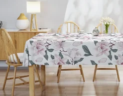 Obrus na stół w kwiaty 140x280 cm
