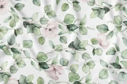 Obrus plamoodporny w zielone kwiaty 140x280 cm