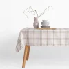 inny Obrus w kratę kremowy CHECK 140x240 cm