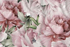 Obrus w różowe kwiaty 110x160 cm