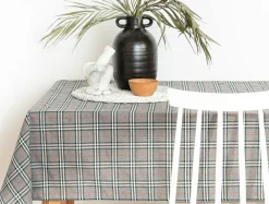 Estetica Obrus w szkocką kratę szary NEWPORT 110x160 cm