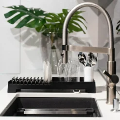 Vialli Design Ociekacz do naczyń czarny LIVIO DUO