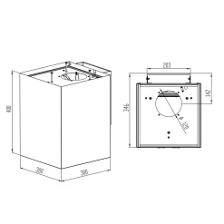 Okapy|ZHEF Okap przyścienny do zabudowy satyna OKPZH21EF