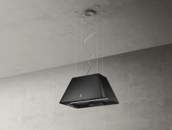 Okapy|ELICA Okap wyspowy czarny IKONA LIGHT BL/F/60