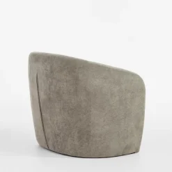 inny Okrągły fotel wypoczynkowy szary MOLINIO