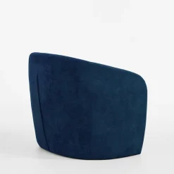 Fotele Wypoczynkowe|inny Okrągły fotel wypoczynkowy niebieski MOLINIO