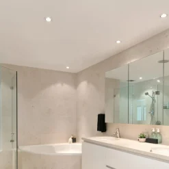 Spoty Wpuszczane|Zumaline Oprawa halogenowa oczko IP 44 biały CHIPA DL