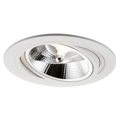 Spoty Wpuszczane|Zumaline Oprawa halogenowa wpuszczana oczko biała CHUCK 16 cm