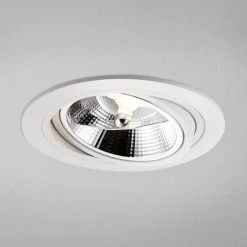 Spoty Wpuszczane|Zumaline Oprawa halogenowa wpuszczana oczko biała CHUCK 16 cm