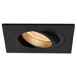 Spoty Wpuszczane|Zumaline Oprawa halogenowa wpuszczana czarna CHUCK