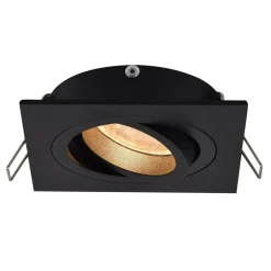 Spoty Wpuszczane|Zumaline Oprawa halogenowa wpuszczana czarna CHUCK