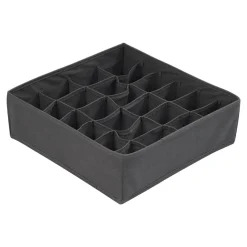 Wieszaki, Półki Tekstylne, Organizery|inny Organizer 24-komorowy szary 32x32x10 cm