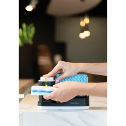 Vialli Design Organizer kuchenny z dozownikiem czarny LIVIO DUO