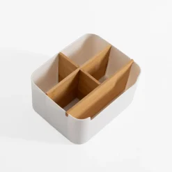 Przechowywanie|Pudełka I Pojemniki Do Przechowywania|inny Organizer z przegródkami biały 18,2x14,6x9,3 cm