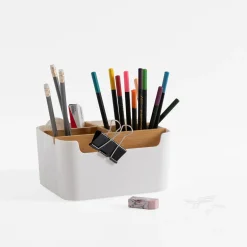 Przechowywanie|Pudełka I Pojemniki Do Przechowywania|inny Organizer z przegródkami biały 18,2x14,6x9,3 cm