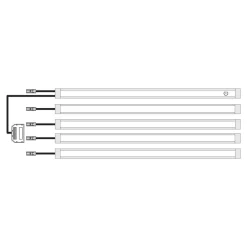 Oświetlenie LUMEN 5-punktowe liniowe ZMIX5P-PLMJ-BC-V2, barwa ciepła