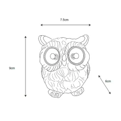 Zumaline Ozdobna lampa solarna LED IP44 SOWA