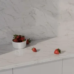 Panele Dekoracyjne 348X62|Qubik Panel ścienny PARETE marmur crystal 348x62 cm