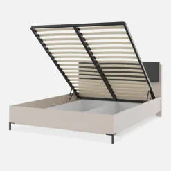 Panel tapicerowany czarny do wezgłowia CREMONA 36x160 cm