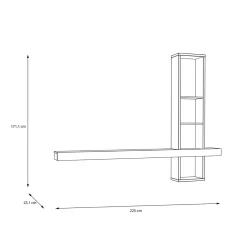 FORTE Panel wiszący pod telewizor LOUOTO