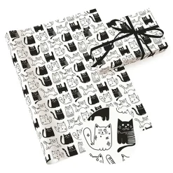 Paw Papier prezentowy czarno-biały NEUTRAL MIX 70x200 cm