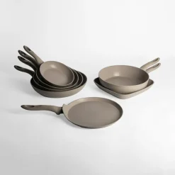 Garnki, Patelnie I Pokrywki|inny Patelnia grillowa na indukcję szara GOBI 28 cm