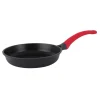 Garnki, Patelnie I Pokrywki| Patelnia na indukcję z czerwoną rączką REVERO 24 cm