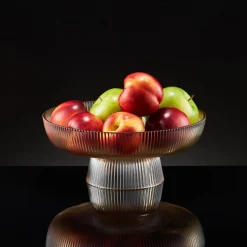 Miski, Patery I Półmiski|inny Patera CURLY 25 cm bursztynowa