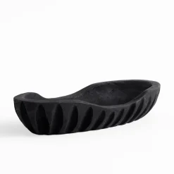 Patery Dekoracyjne|inny Patera dekoracyjna żłobiona czarna 32 cm