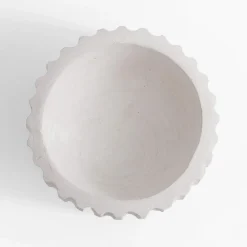 Patery Dekoracyjne|inny Patera dekoracyjna żłobiona biała 20 cm