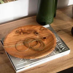 Patery Dekoracyjne|inny Patera dekoracyjna z drewna akacjowego 27x24 cm