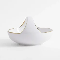 Miski, Patery I Półmiski|inny Patera dekoracyjna z uchwytem biało-złota