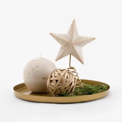 inny Patera dekoracyjna złota 21 cm