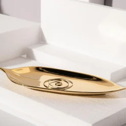 inny Patera dekoracyjna złota 38x16 cm