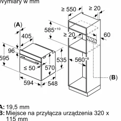 BOSCH Piekarnik seria 4 z termoobiegiem 3D HBA214EB3