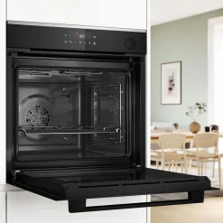 BOSCH Piekarnik seria 4 z funkcją pary czarny HRG212BB3