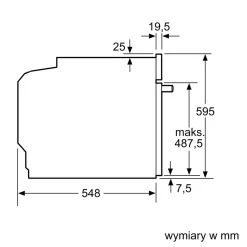 Siemens Piekarnik do zabudowy IQ500 czarny HB537GES3