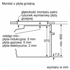 Siemens Piekarnik do zabudowy IQ500 czarny HB537GES3