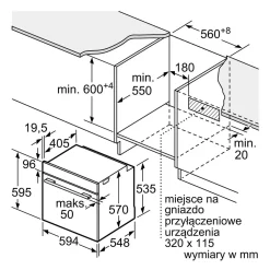 Siemens Piekarnik do zabudowy IQ500 czarny HB537GES3