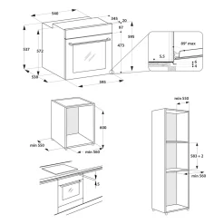 Piekarniki|WHIRLPOOL Piekarnik elektryczny do zabudowy samoczyszczący czarny AKZ9 9480 NB