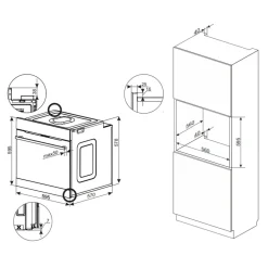 AMICA Piekarnik parowy do zabudowy ED975395V STUDIO