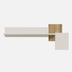 Półki|FORTE Półka ścienna z oświetleniem OAK SQUERE