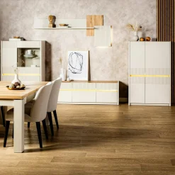 Półki|FORTE Półka ścienna z oświetleniem OAK SQUERE