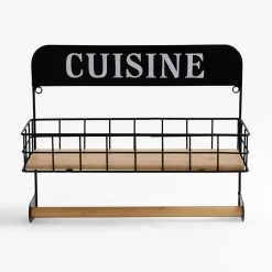 inny Półka kuchenna z uchwytem na ręcznik 34x13x28 cm