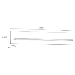 FORTE Półka na ścianę granatowa BOHOL