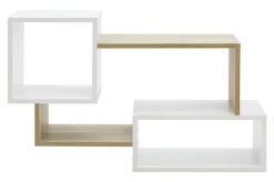 Półka nowoczesna TRIO dąb artisan/biały