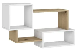 Półka nowoczesna TRIO dąb artisan/biały