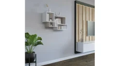 Półka nowoczesna TRIO dąb sonoma/biały