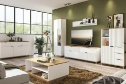 Półki Dla Dzieci|Półki| Półka wisząca biała minimalistyczna PLISSEE 140 cm